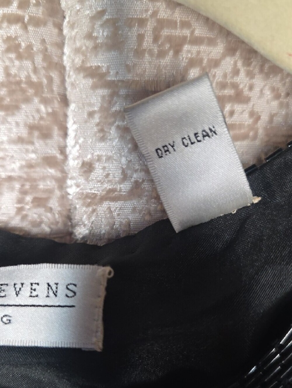 Valerie Stevens Black Jacket with Gold & Silver Sequin Diamond Pattern - Picture 4 of 7